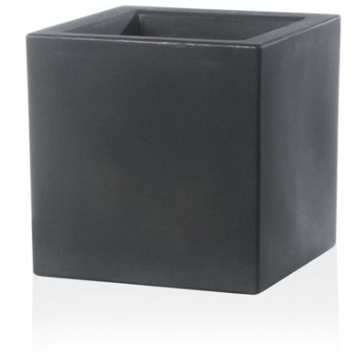 Vaso Cubo Schio Essential in resina da giardino per fiori e piante. -50 cm / Beton