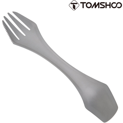 Ta8100B denti tripla Spork. panno grigio. Scatola - Tomshoo
