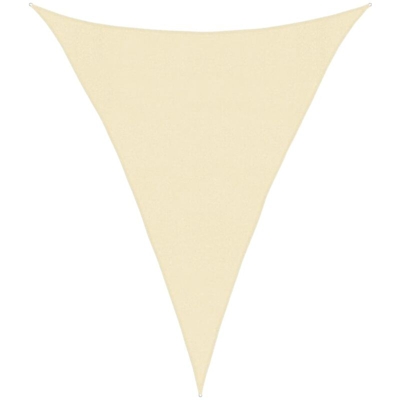 vidaXL Vela Parasole 160 g/m² Crema 3x4x4 m in HDPE - crema