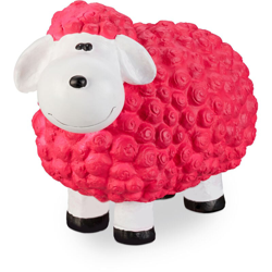 Pecorella Deco da Giardino, Resistente alle Intemperie, Dipinta a Mano, Indoor&Outdoor, in Ceramica, Pink precio