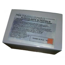 Flocculante in Pastiglie da 25gr Scatola da 1kg con 40 pezzi per Piscina en oferta