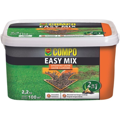 recupero fertilizzante prato Easy Mix 2-in-1 100m¬? 2.2kg - Compo