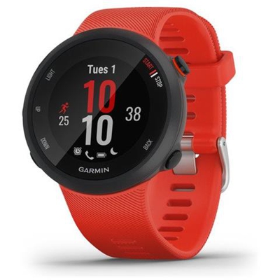 Smartwatch Forerunner 45 Display 1.04'' con GPS per Fitness con Contapassi e Cardiofrequenzimetro 42 mm Rosso