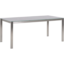 Tavolo da pranzo da giardino grigio 180 x 90 cm COSOLETO características