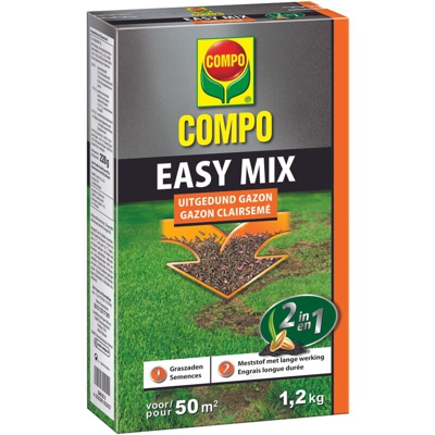 Compo recupero fertilizzante prato Easy Mix 1.2kg 2-in-1 50m¬≤