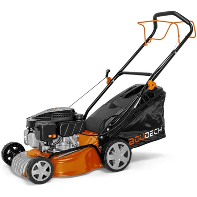Tagliaerba semovente motore scoppio 132cc 2.5KW OHV 4 Tempi mulching pacciamatura ampiezza taglio 400mm.