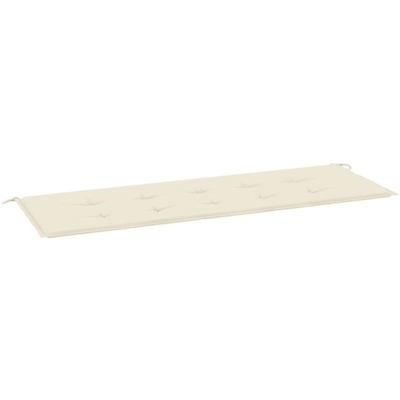 Cuscino per Panca da Giardino Crema 150x50x4 cm - crema - Vidaxl