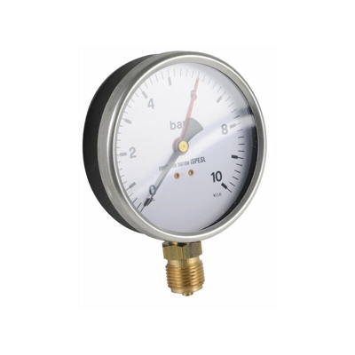 Manometro 0-10 bar Ø 100mm - Diff