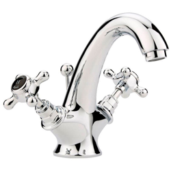 Hudson Reed Topaz Rubinetto Miscelatore Monoforo per Lavabo Bagno con Design a Croce - Finitura Cromata e Nera - 172 x 209 x 130mm características