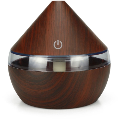 DC5V 2W 300mlUSB umidificatore diffusore di aromi per auto da ufficio 7 tipi di venature del legno profonde di colore chiaro