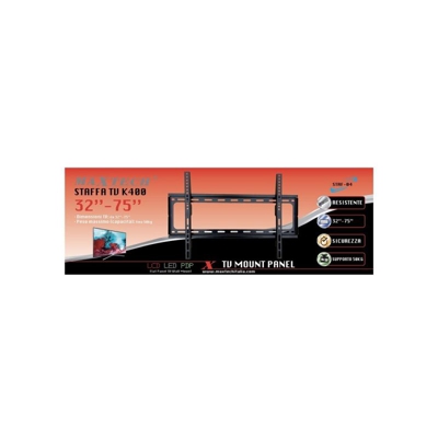 Staffa Supporto Tv Per Muro Televisione 32” - 75” Fino 50 Kg Maxtech Staf-04
