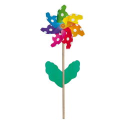 10 girandole a vento pois in legno foglia girandola scaccia uccelli 12 cm características