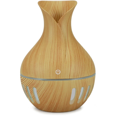 DC5V 2W 130mlUSB umidificatore aroma auto carica di sette tipi di colore chiaro e legno chiaro