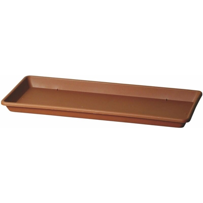 Sottovaso Sottocassettone Basic per fiori e piante da giardino. -100 cm / Terracotta