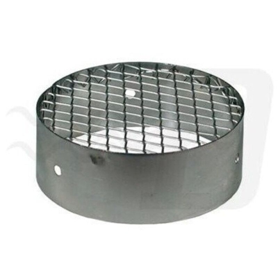 Terminale Griglia Di Aspirazione Dn 80 Acciaio Inox Lucido Stabile