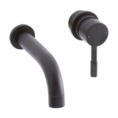 Hudson Reed - Nox Rubinetto Miscelatore da Parete Nero – Inc. Rompigetto