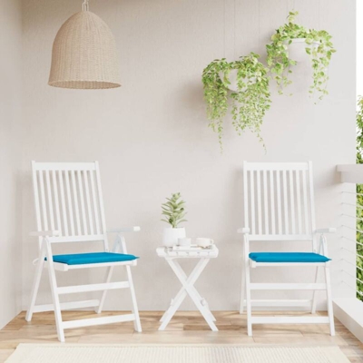 Cuscini per Sedie da Giardino 2 pz Blu 50x50x4 cm - Blu - Vidaxl