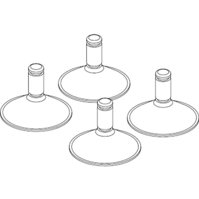Sicce Ricambio ventose 4 pezzi per pompa syncra 2.0-2.5-3.0-5.0