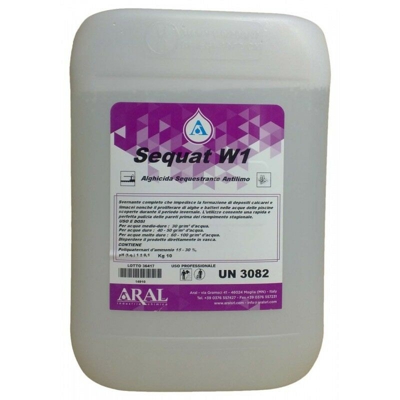 Svernante Sequat W1 per Chiusura Invernale Piscina Tanica 10 Kg Made in Italy - Aral