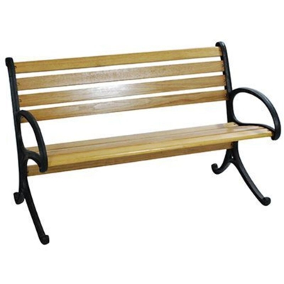 Panca in legno di rovere e ghisa Garden