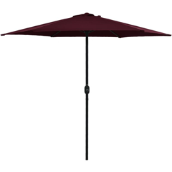 Ombrellone da Esterni con Palo in Alluminio 270x246 cm Bordò - Rosso - Vidaxl características