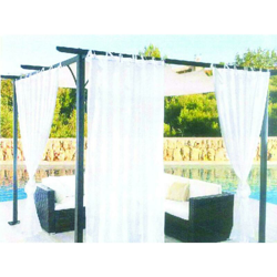 Tenda Gazebo Passanti 150 cm x 280 cm H BIANCO Velo Semi Trasparente Arredo Giardino Parasole en oferta