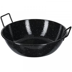 Tegame Fonda Cm.14 2 Man. Acc.Carb.Smaltato Ilsa en oferta