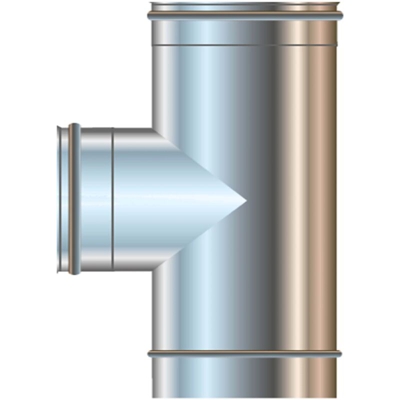 Cordivari - Raccordo a T Monoparete Acciaio Inox