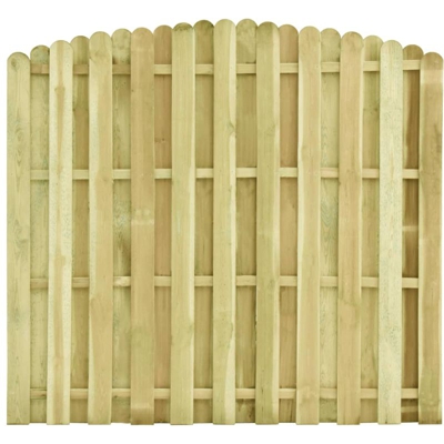 Pannello di Recinzione in Pino Impregnato 180x(155-170) cm