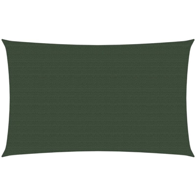 Vela Parasole 160 g/m2 Verde Scuro 2x5 m in HDPE - Verde - Youthup