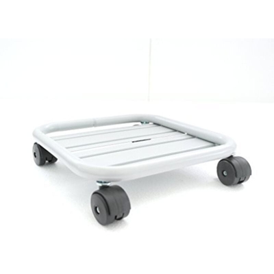 Carrello sottovaso quadrato con ruote cm. 26 ALLUMINIO