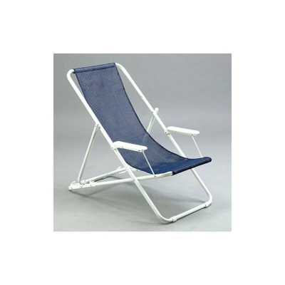 Stiliac - Sdraio relax per casa e giardino pieghevole e regolabile completa di braccioli