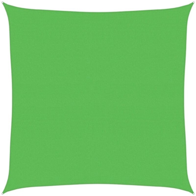 vidaXL Vela Parasole 160 g/m² Verde Chiaro 4,5x4,5 m in HDPE - Verde
