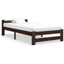 Giroletto Marrone Scuro In Legno Massello Di Pino 90x200 Cm en oferta