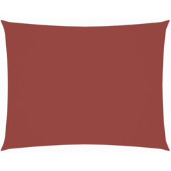 vidaXL Parasole a Vela Oxford Rettangolare 2x4 m Terracotta - Arancione precio