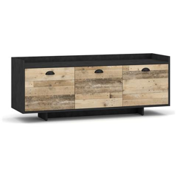 Elegante Porta Tv Fulgures, Materiale Grafite 140 Cm / legno Vecchio en oferta