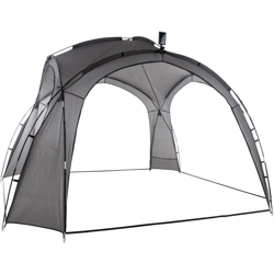 Tenda Gazebo Idrorepellente 3,50 x 3,50 m Grigio características