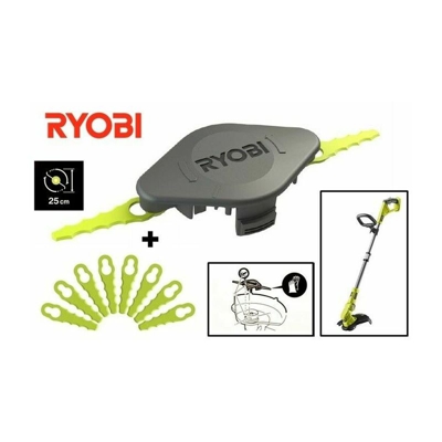 Testina A Lamelle Di Plastica (10 Pezzi) Per Tagliabordi A Batteria 'Ryobi'