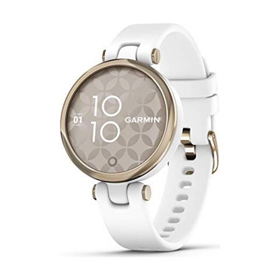Lily Sport - Smartwatch Piccolo ed Elegante, 34 mm, Monitoraggio 24/7, App Fitness e Sport, Cream Gold & White