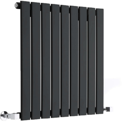 Hudson Reed Delta Radiatore Termoarredo di Design Orizzontale Moderno - Termosifone con Finitura Opaca Nera - Pannelli Piatti - 635 x 630mm - 563 características