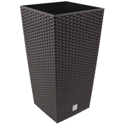 Vaso di fiori Rato 26,6 litri con inserto 26,5 x 26,5 x 50 cm in colore ocra scuro. precio