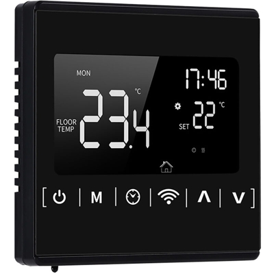 MEIH AC85-250V Wifi riscaldamento elettrico circonferenziale termostato programma di controllo APP retroilluminazione LCD ¡æ / ¨H commutabile