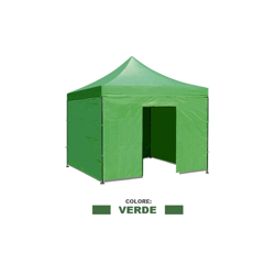 Teli laterali/Copertura per gazebo pieghevole impermeabile 3x3m Verde - Mod. Loop características