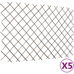 Recinzione a Traliccio in Salice 5 pz 180x120 cm - Marrone - Youthup precio