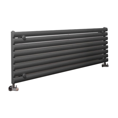 Hudson Reed Revive Radiatore Termoarredo di Design Orizzontale Moderno - Termosifone Con Finitura In Antracite - Design a Colonna Ovale - 472 x 1780