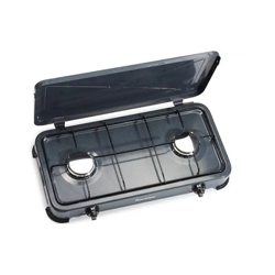 Forno Fornello Fornellino a Gas con 2 Bruciatori da Campeggio Camper 1500W en oferta