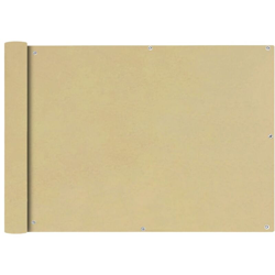 Paravento da Balcone in Tessuto Oxford 75x600 cm Beige - Beige - Youthup precio