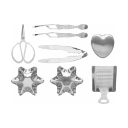 Set 8 Pezzi Per Crostacei In Acciaio Inox características