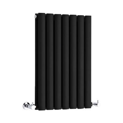 Hudson Reed Revive Radiatore Termoarredo di Design Orizzontale Moderno - Termosifone con Finitura Opaca Nera - Design a Colonna - 635 x 413mm - 652W