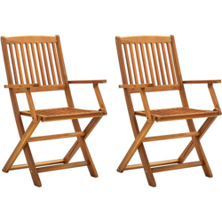 Sedie da Giardino Pieghevoli in Legno Massello d'Acacia vari modelli modelli : 2 pz en oferta